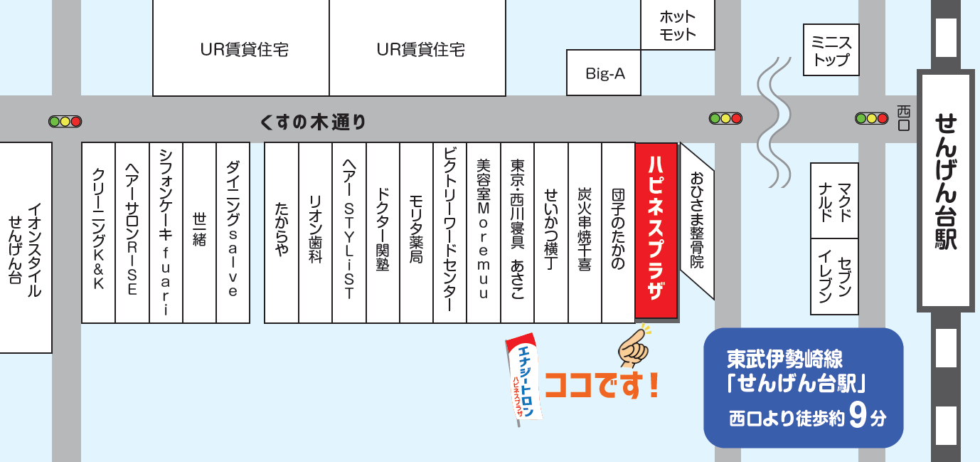 ハピネスプラザせんげん台くすの木通り店